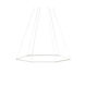 Z-Bar LED 31.5 inch Matte White Pendant Ceiling Light, Honeycomb